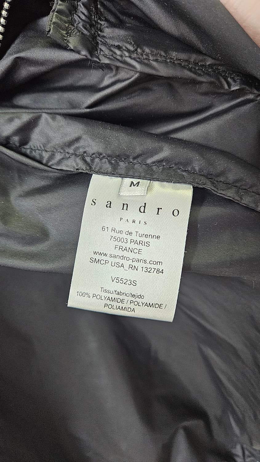 산드로 경량 나일론 후드 바람막이점퍼(M) 상품이미지6