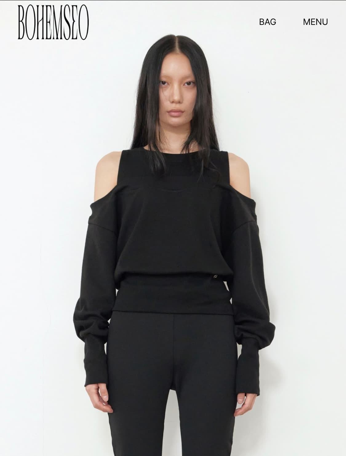 보헤미안서울 레이어드 스웻셔츠 layered sweat shirt 상품이미지1