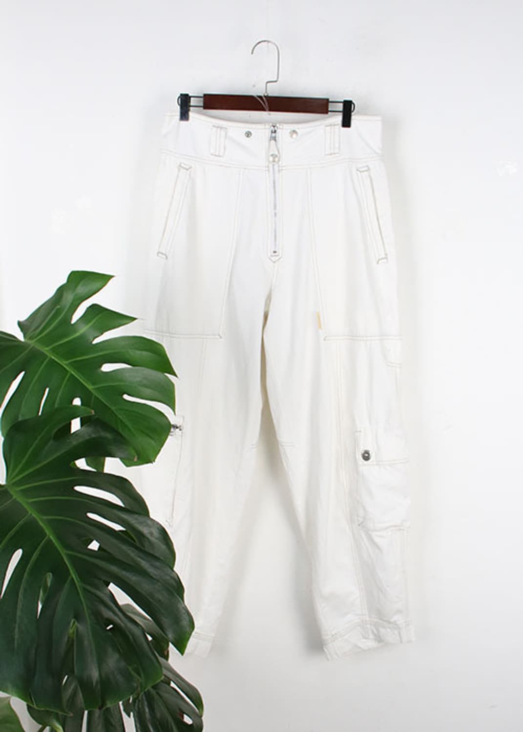 FICCE JEANS 화이트진 카고 팬츠 상품이미지1