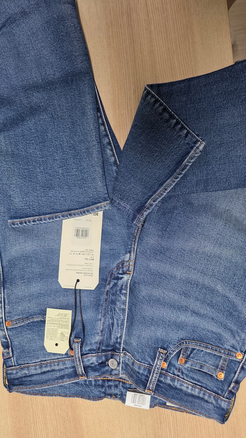 502 테이퍼 핏 셀비지 진_29507-0806 상품이미지3