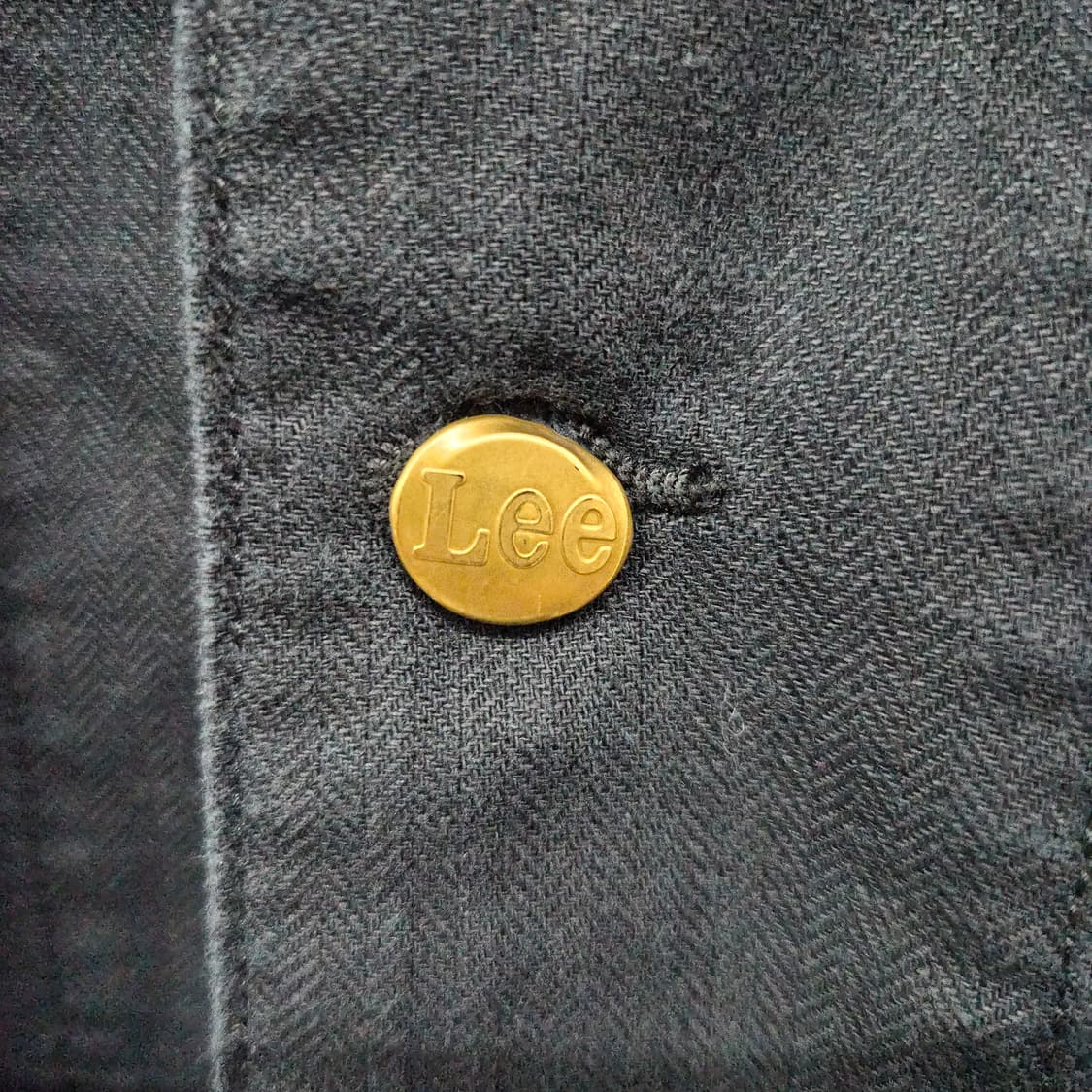 Lee 블랙 코튼 버튼업 셔츠 코트 남성 M 상품이미지3