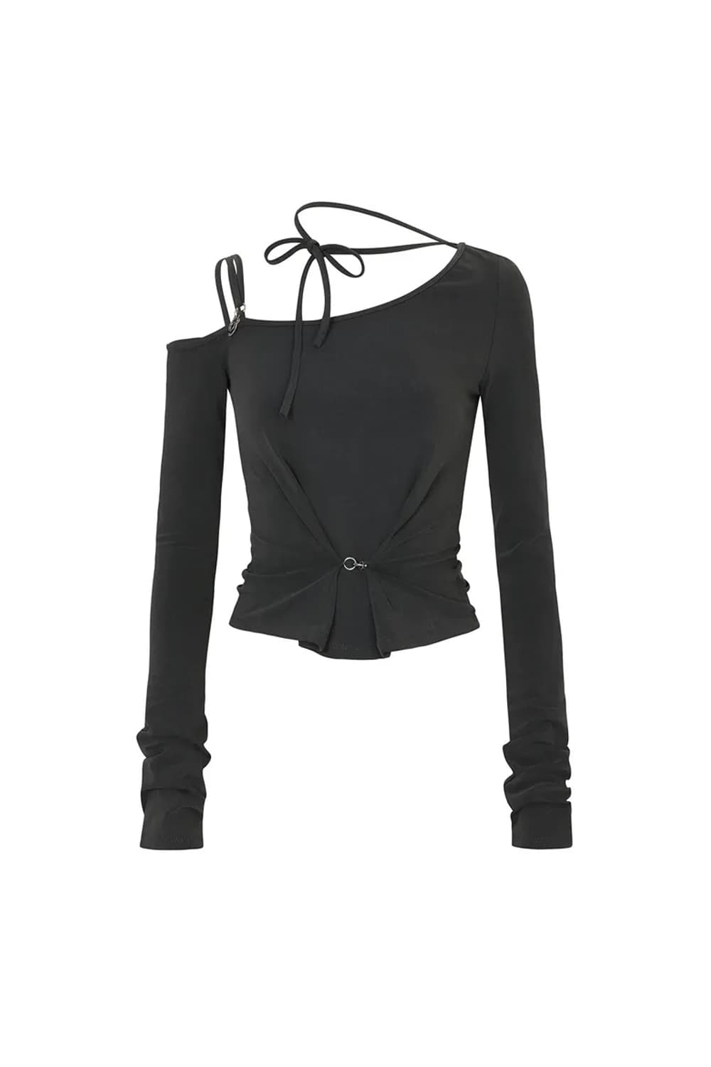 페인오어플레져 RUBY HOOK LONG SLEEVE charcoal 상품이미지3