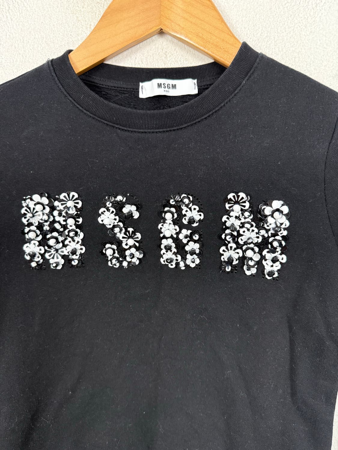 MSGM 큐빅 빅로고 잔기모 키즈 맨투맨 8 상품이미지2
