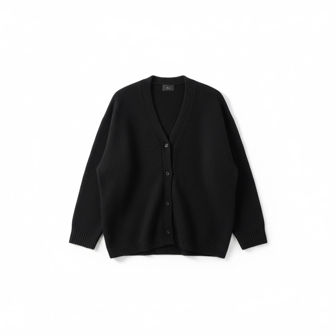 모이아 23FW 2way 알파카 가디건 블랙  상품이미지1