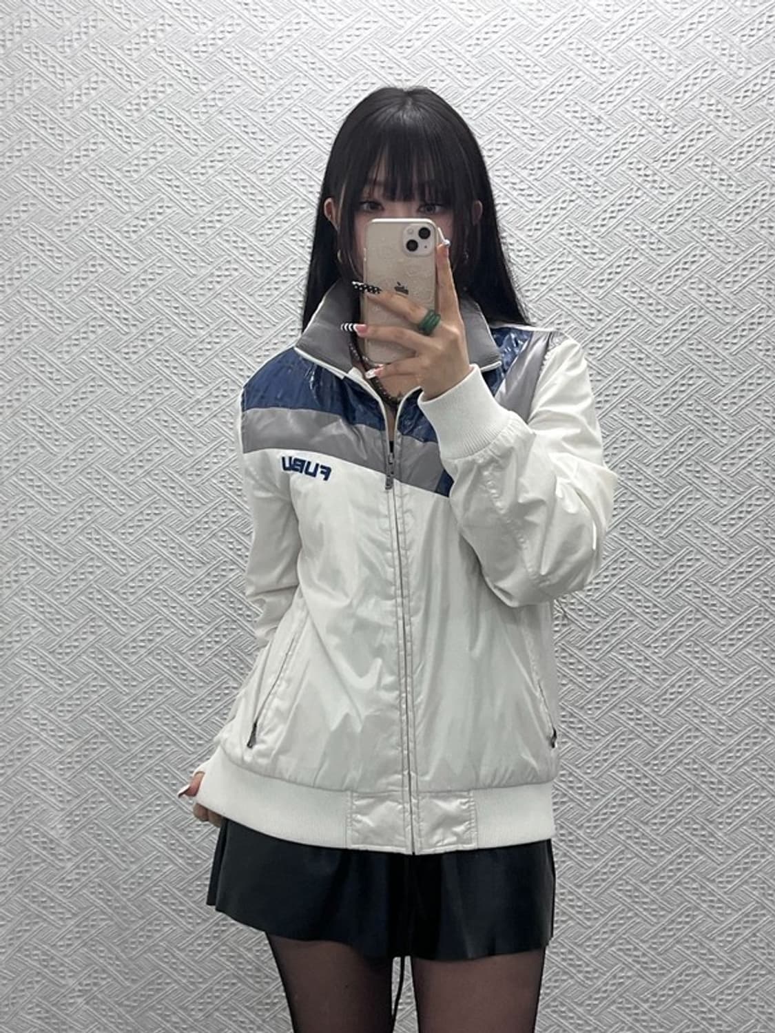 푸부 올드스쿨 레트로 빈티지 배색 바람막이 자켓 L C10275 상품이미지1