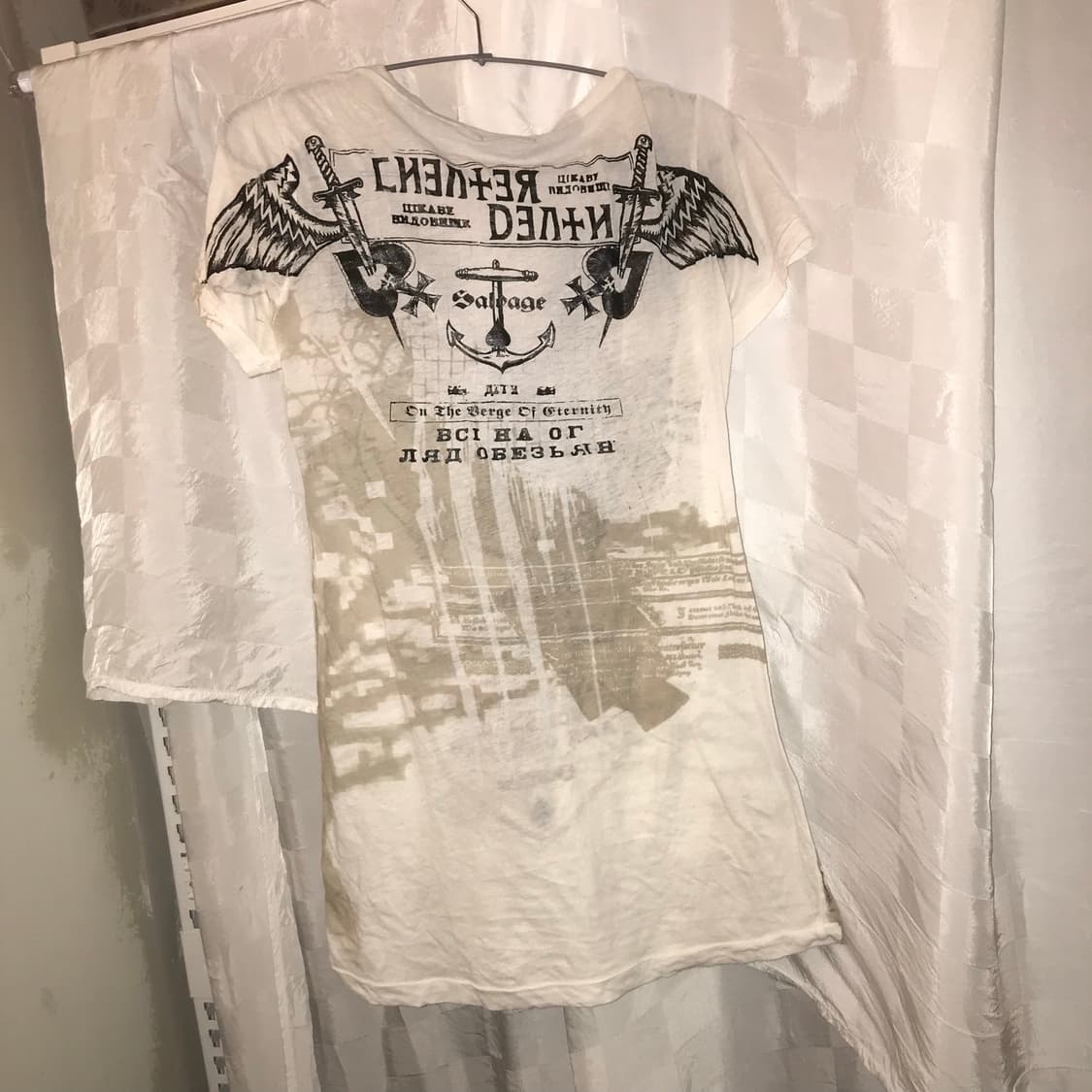 Salvage 샐비지 고스펑크 갸루 고딕 반팔티 상품이미지2