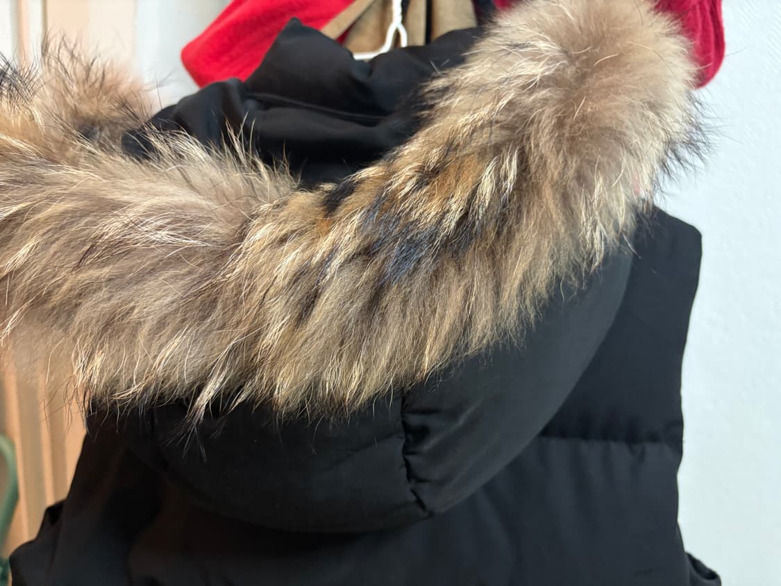 Jeep 퍼 패딩 조끼 M 블랙 상품이미지3