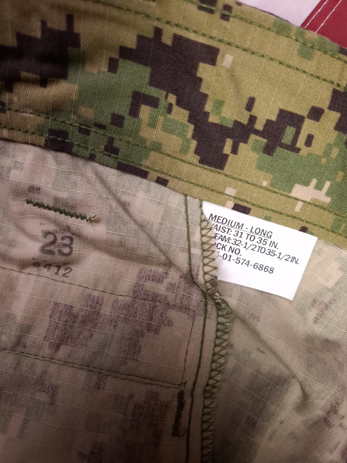 택새제품 오리지날 미해군 네이비실 전투복 2종 상품이미지3