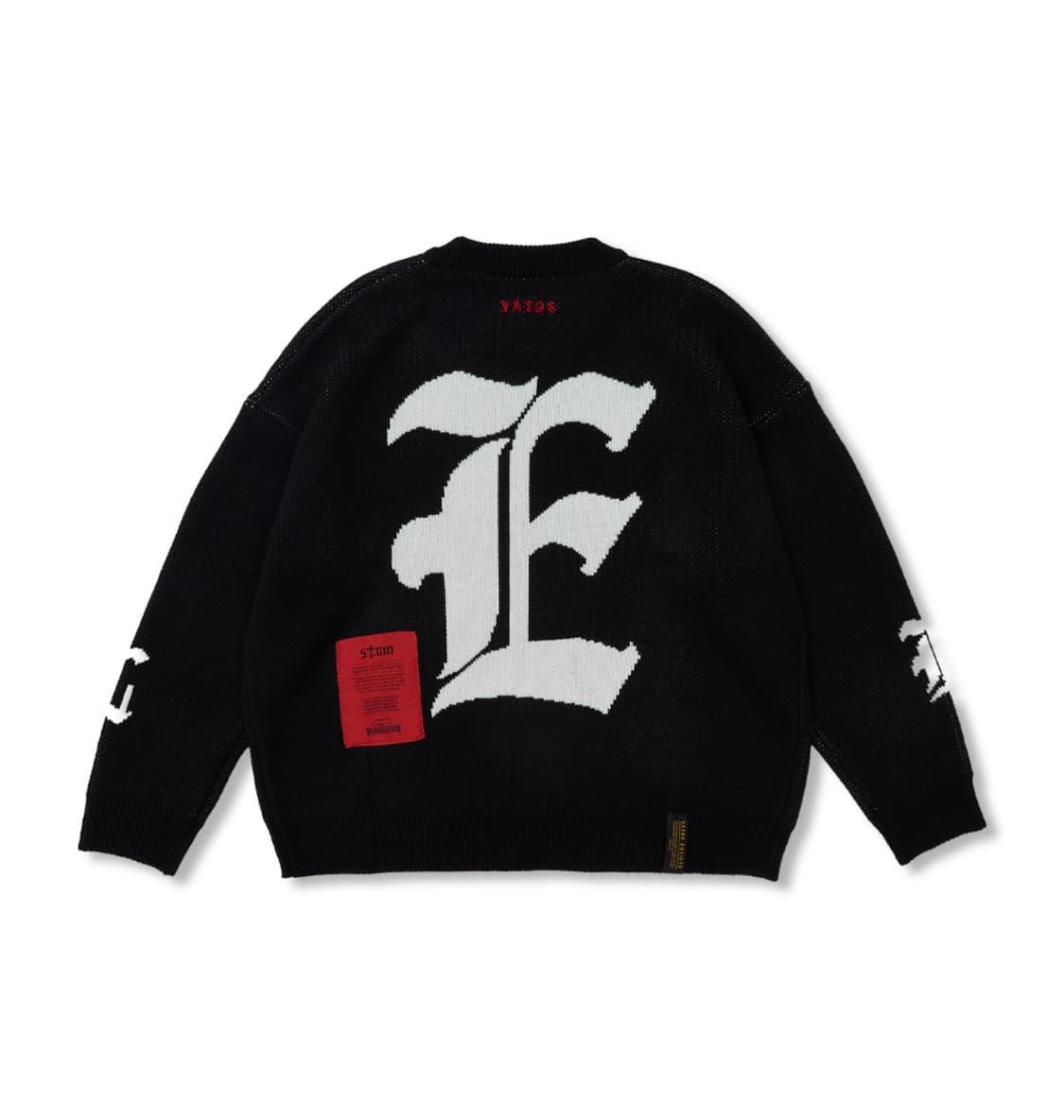 스티그마 오버사이즈 크루넥 블랙 니트 XL 상품이미지2