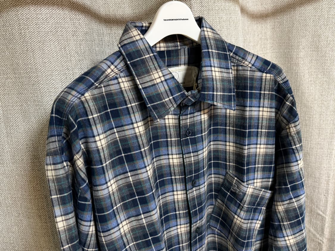 [L] ERL 플레이드 셔츠 블루 상품이미지3