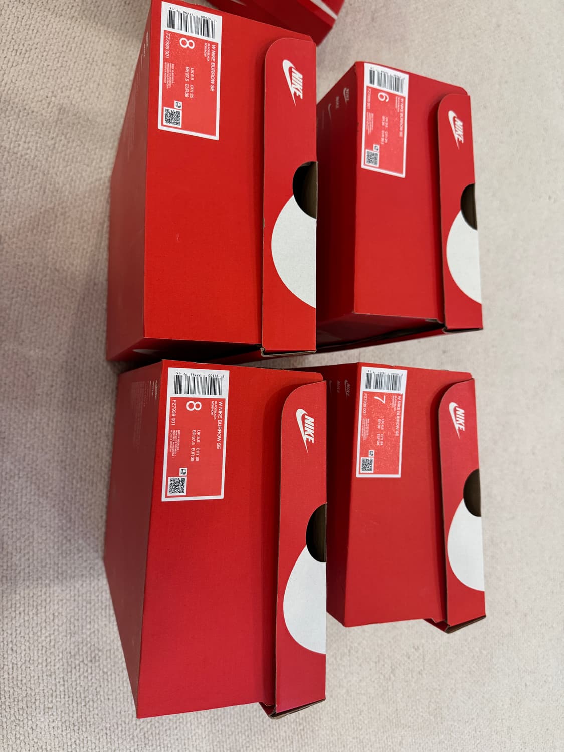 미착용/새상품) 나이키 버로우 패딩슈즈 패딩슬리퍼 230/240/250 상품이미지2