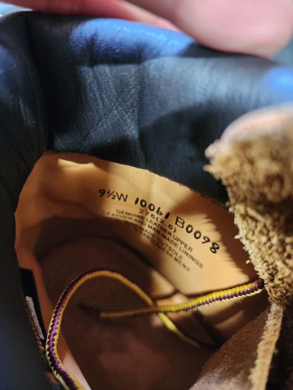 팀버랜드 6인치 워커 9 1/2 사이즈  상품이미지2