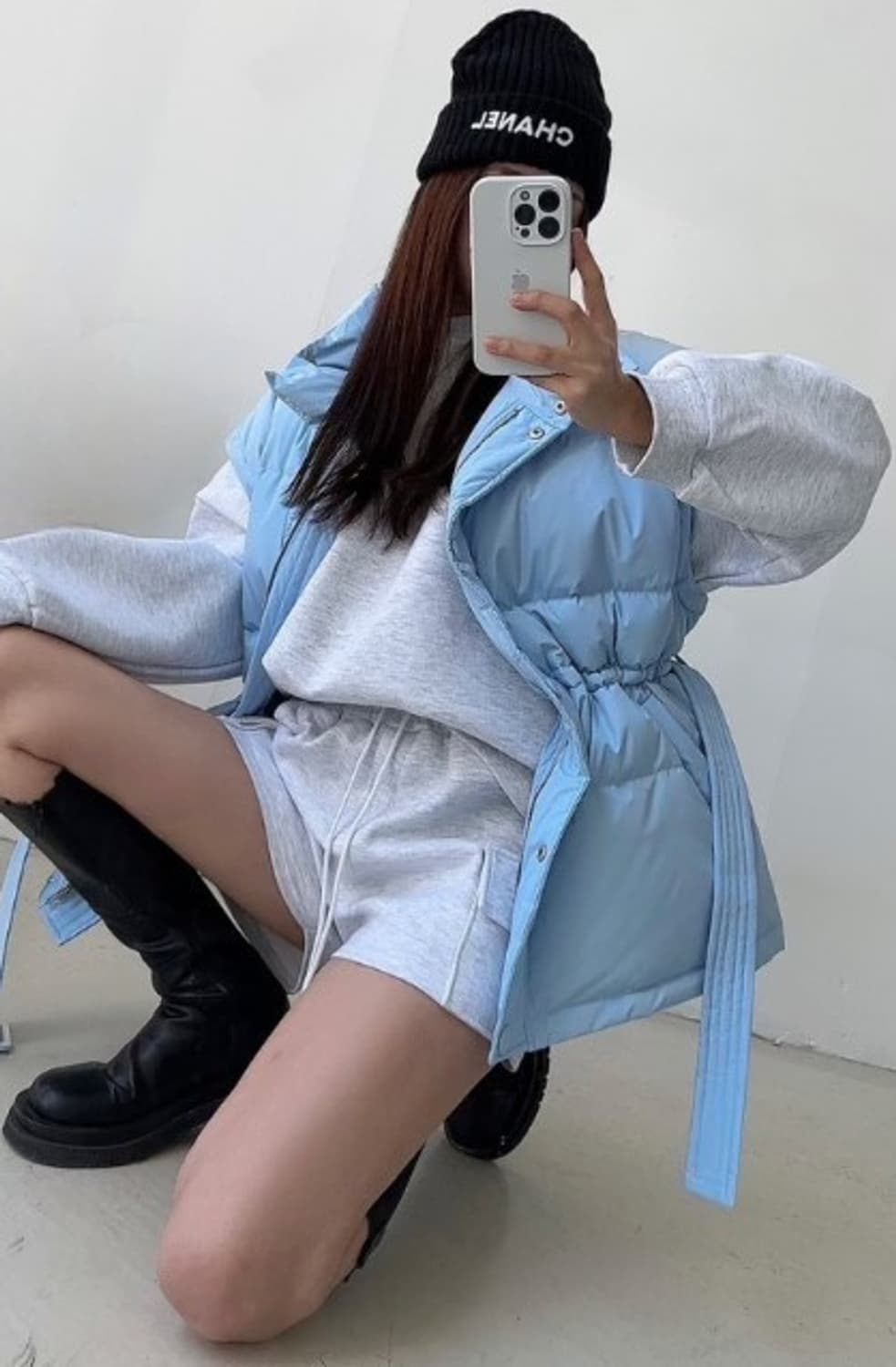 벨티드 패딩 베스트 (새상품) 상품이미지3