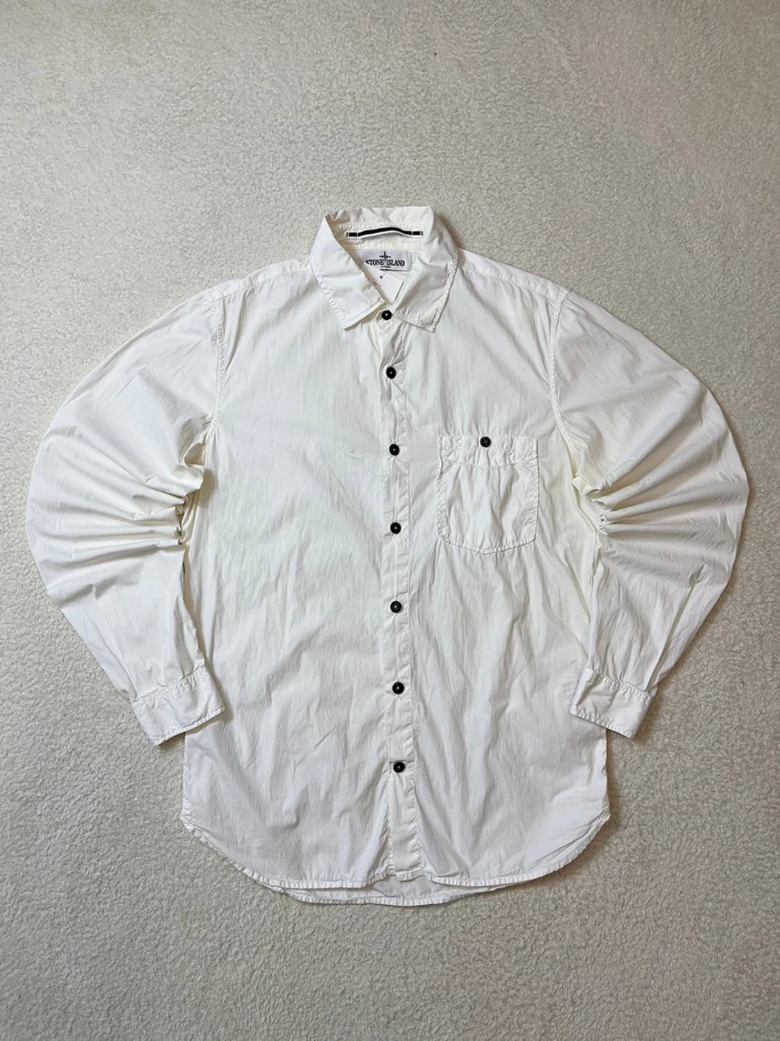 스톤아일랜드 00's 피그먼트다잉 화이트 셔츠 pn6169 상품이미지1