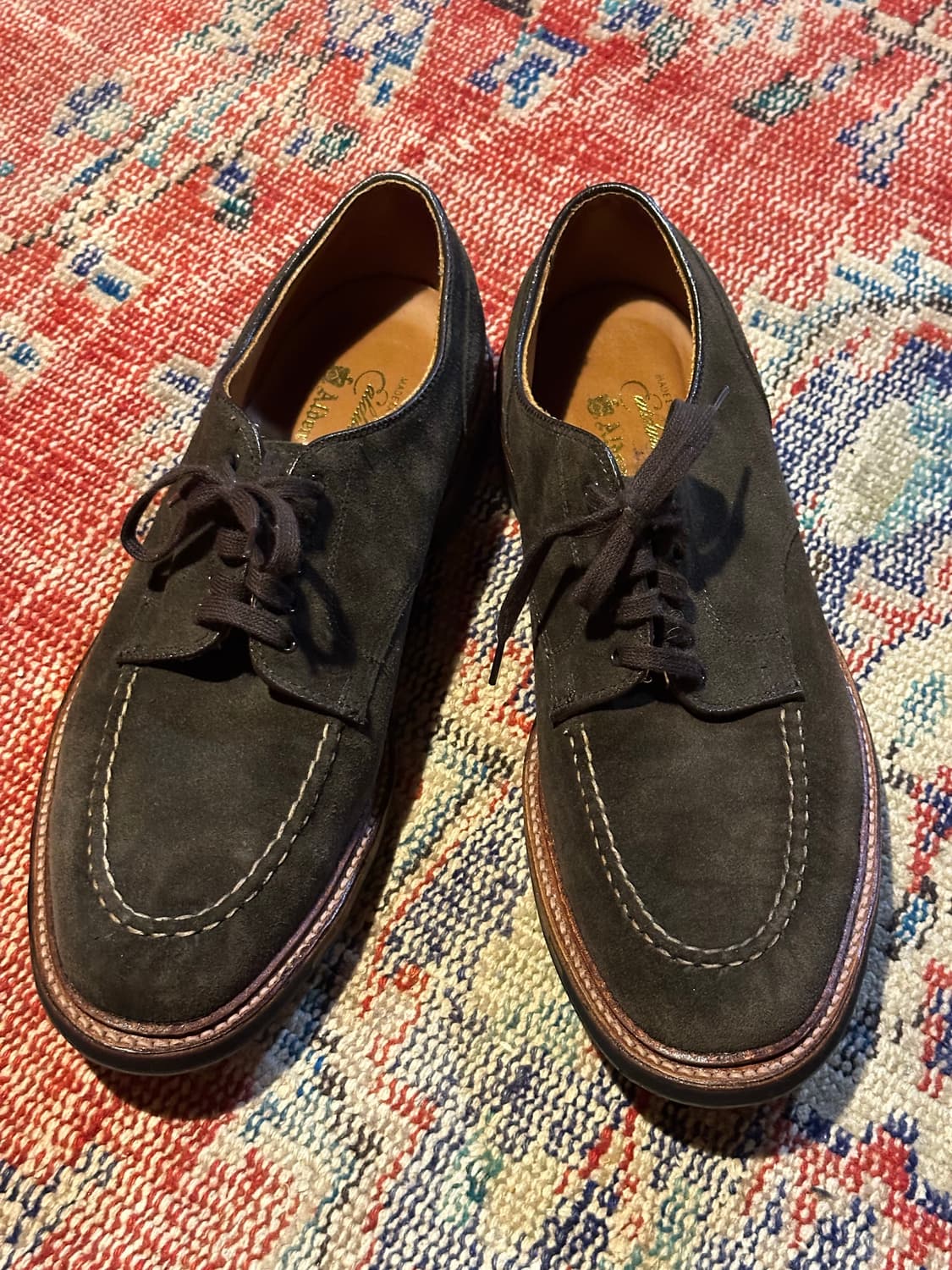 알든 D0603C 다크그린스웨이드 레인지목 코만도솔 상품이미지1