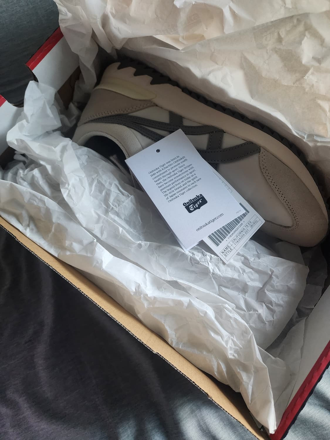 새상품)오니츠카타이거 캘리포니아  78 ex버치 스티플 그레이 245 상품이미지1