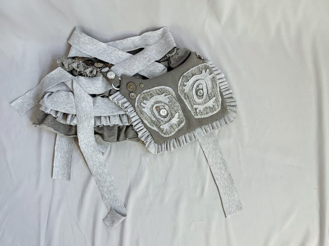 Custom) banded fake eye bag cancan skirt 상품이미지1