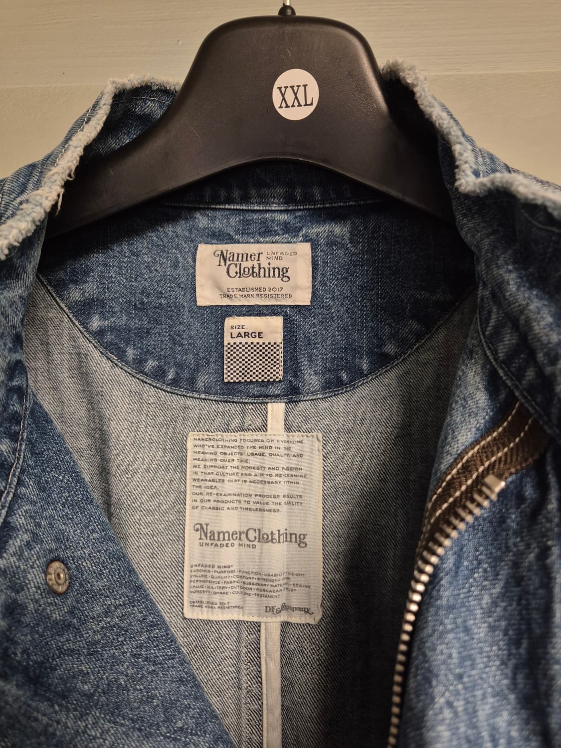 네이머클로딩 데님 피쉬테일 파카 상품이미지5