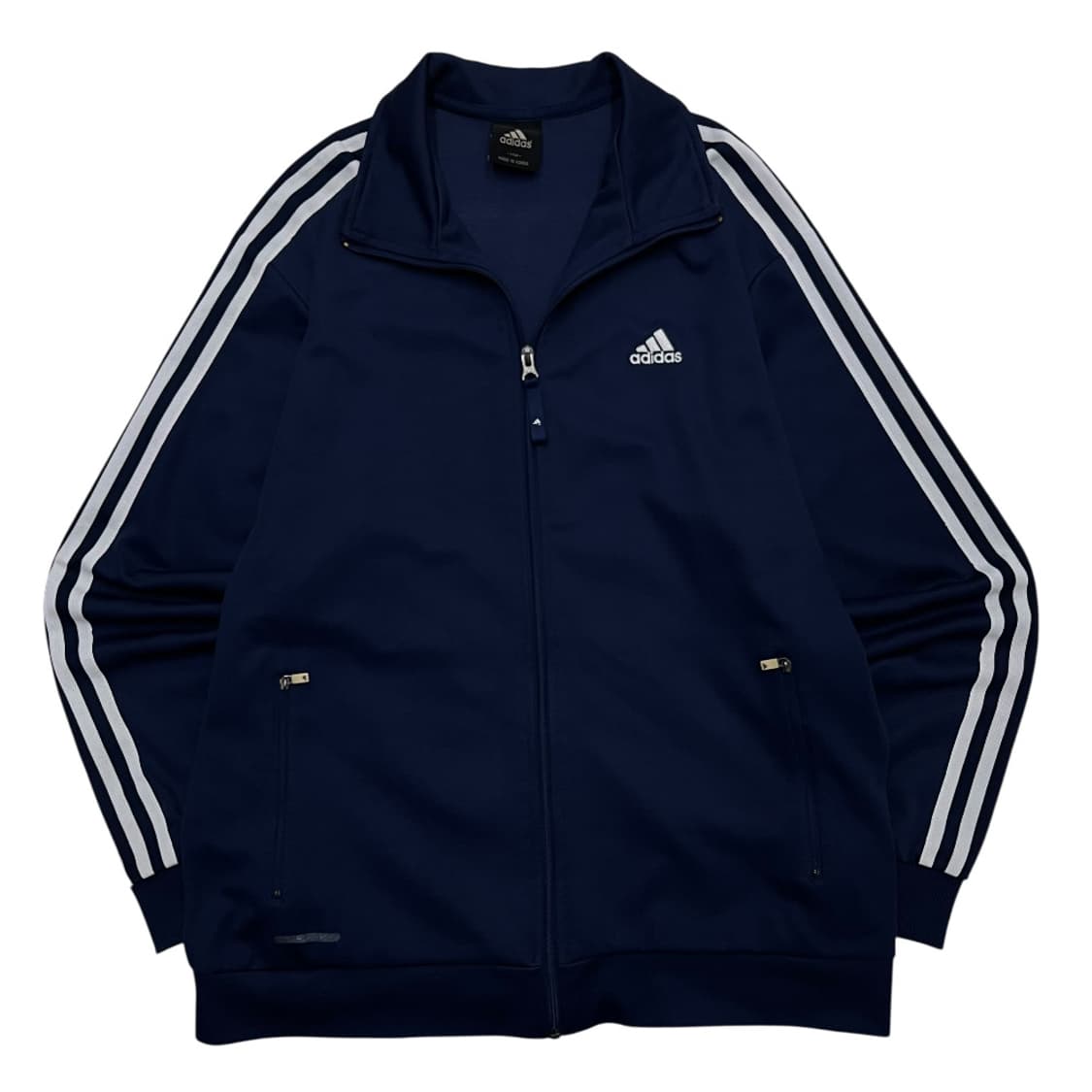 아디다스 에센셜 화이트라인 네이비 트랙탑 110 상품이미지4