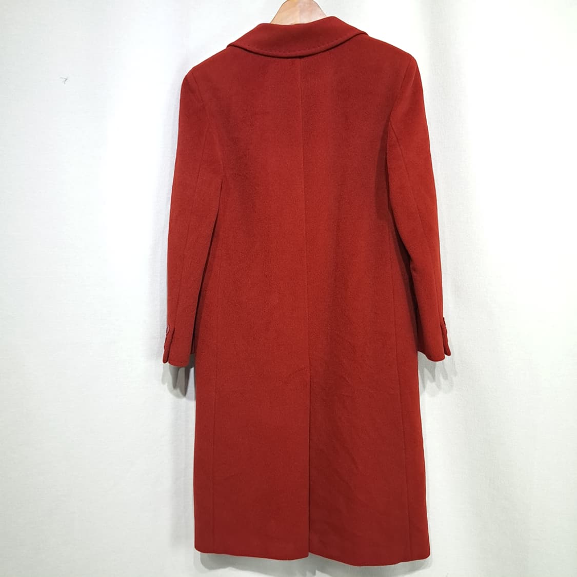 CL229 L 막스마라 90s 이태리판 앙고라울 실버라벨 레드 코트 상품이미지9