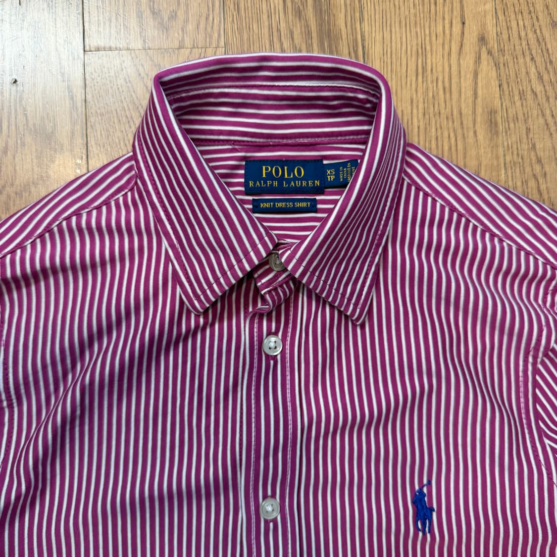 폴로 랄프로렌 버건디 스트라이프 셔츠  상품이미지3