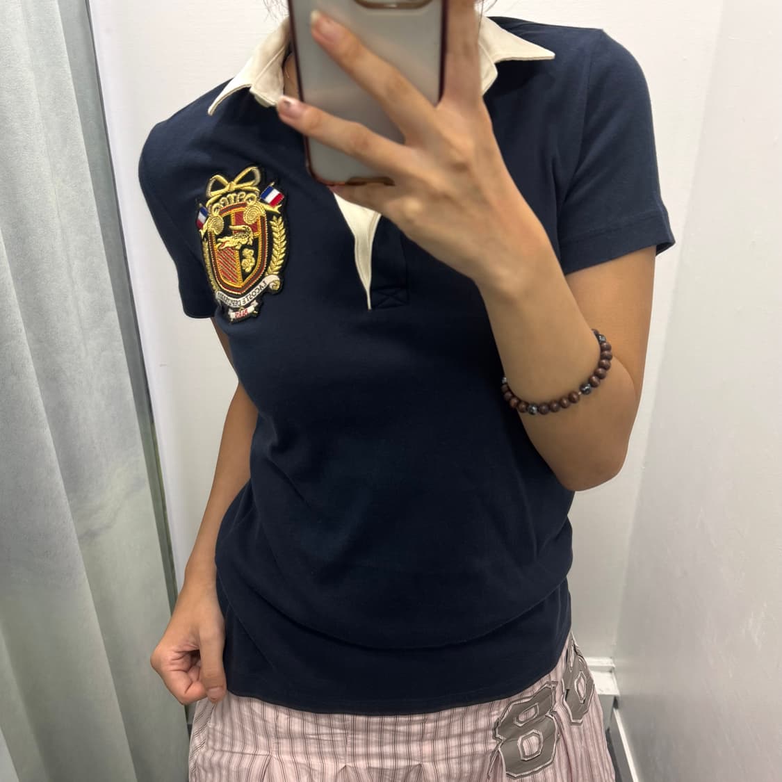 라코스테 네이비 반팔 카라티  상품이미지2