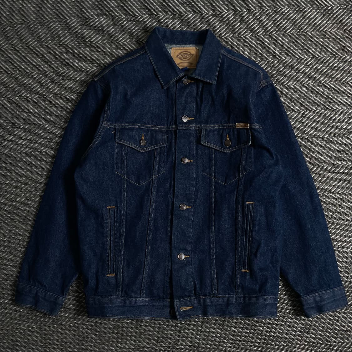 디키즈 USA 가죽패치 로고 데님 트러커 자켓y 3177 상품이미지2