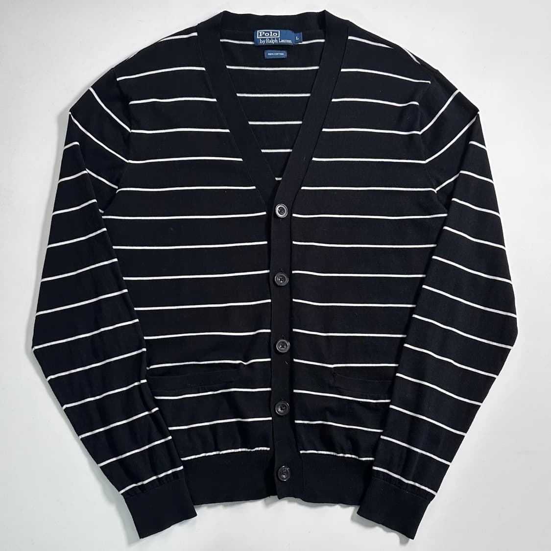 폴로 랄프로렌 코튼 스트라이프 니트 가디건 상품이미지1