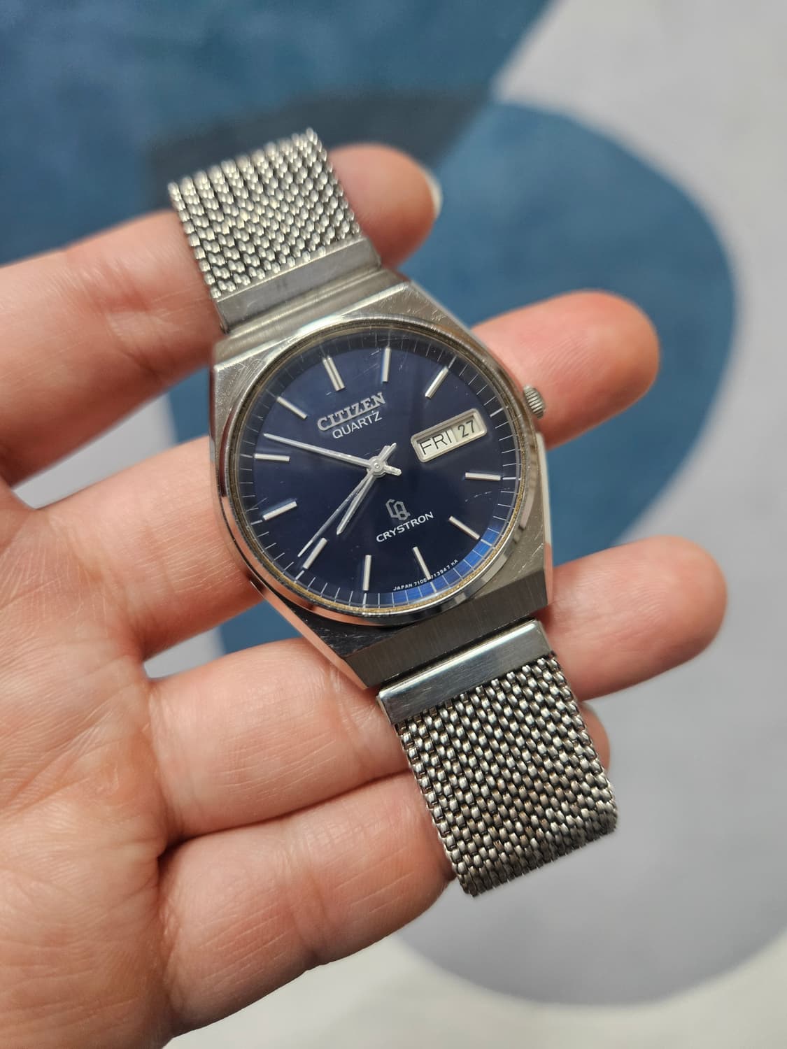 1979s 시티즌 크리스트론 청판 빈티지 시계 상품이미지1