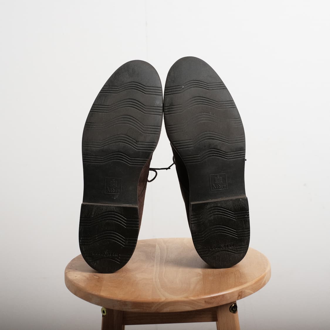 알든 9563S 9D(270사이즈) 다크브라운 스웨이드 스트레이트팁 더비 상품이미지10