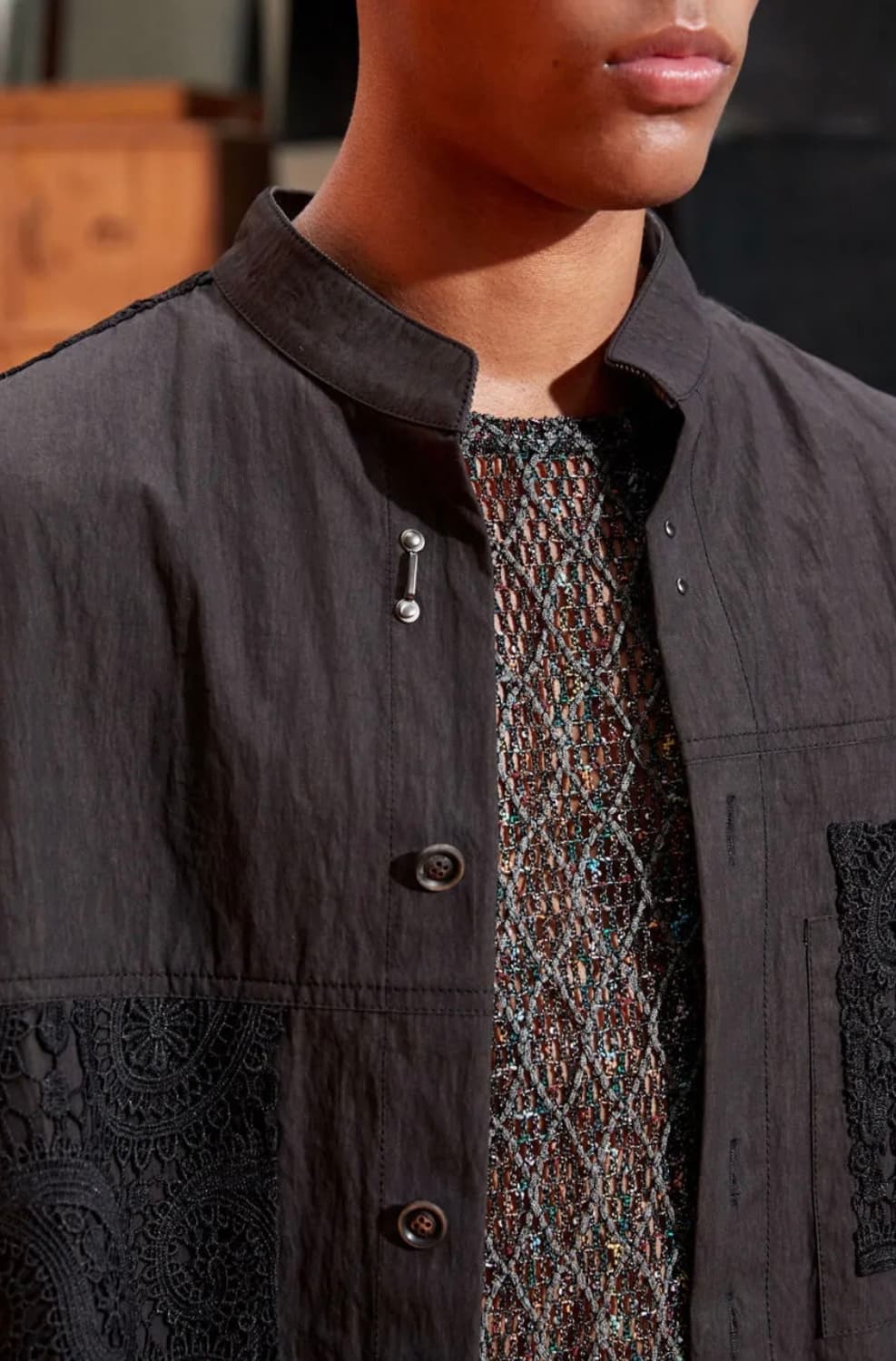 (ADSB) 엔더슨벨 엘리도 스탠드 칼라 셔츠 (L) 105~110 상품이미지5