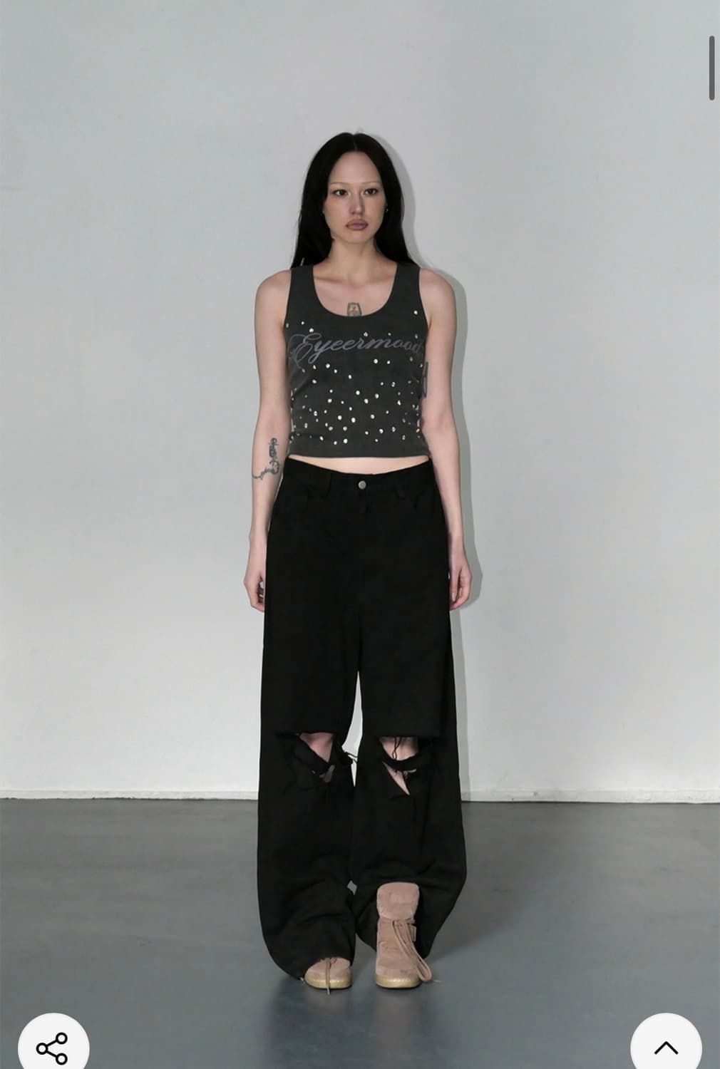 ER-Embroidered Logo Pants - Black 상품이미지2