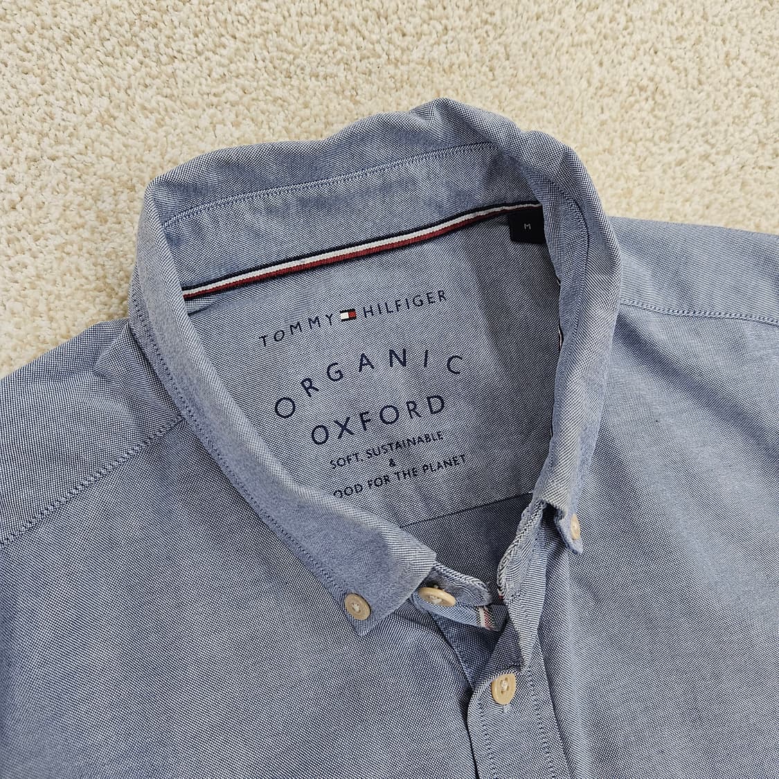 [M] 타미힐피거 블루 옥스포드 긴팔 셔츠 1027JM1 상품이미지2