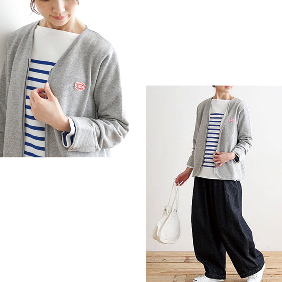 Vincent et Mireille 코튼집업가디건 상품이미지1