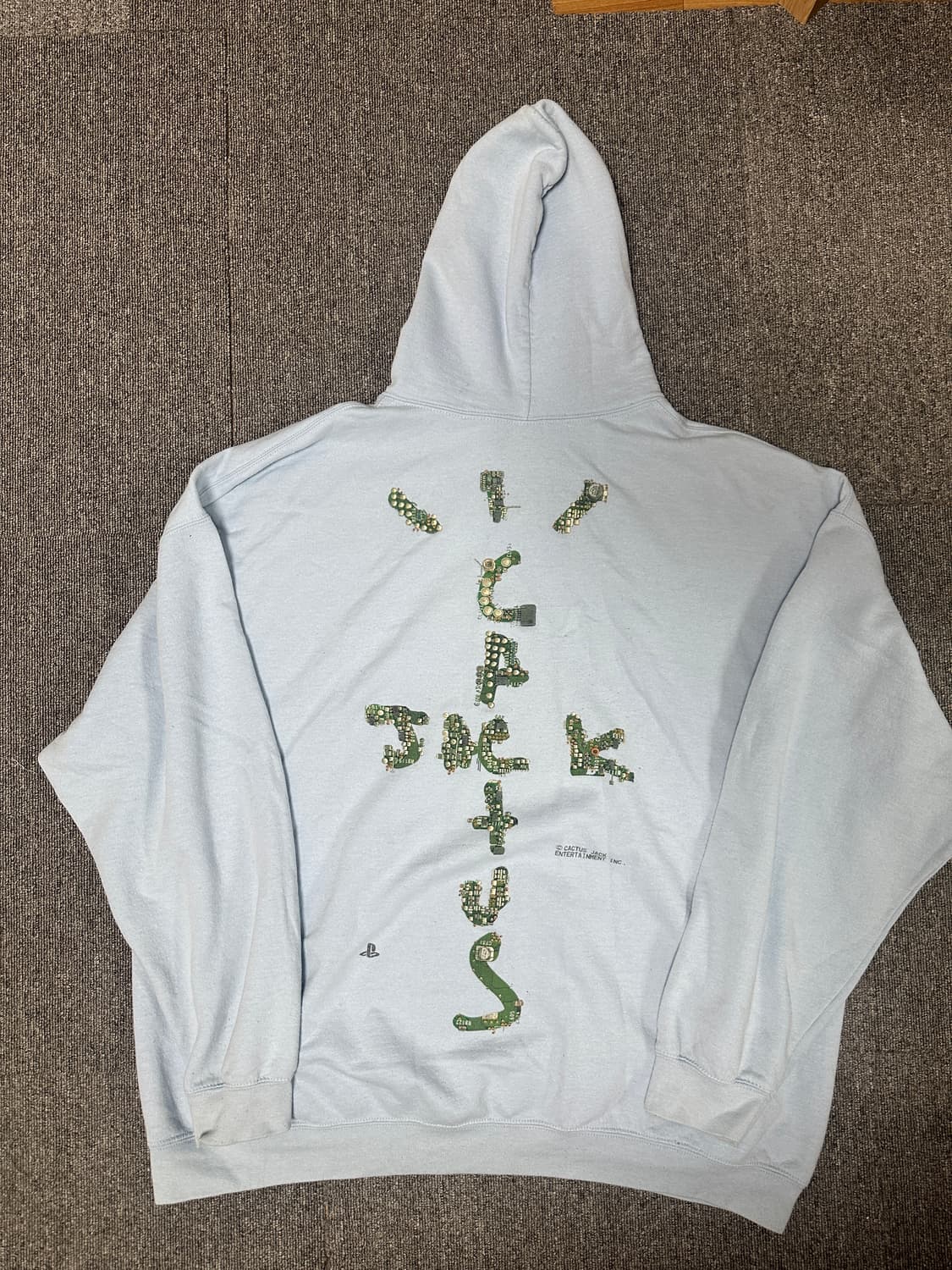 트래비스스캇 X 플레이스테이션 캑터스잭 후드티 XL 상품이미지1