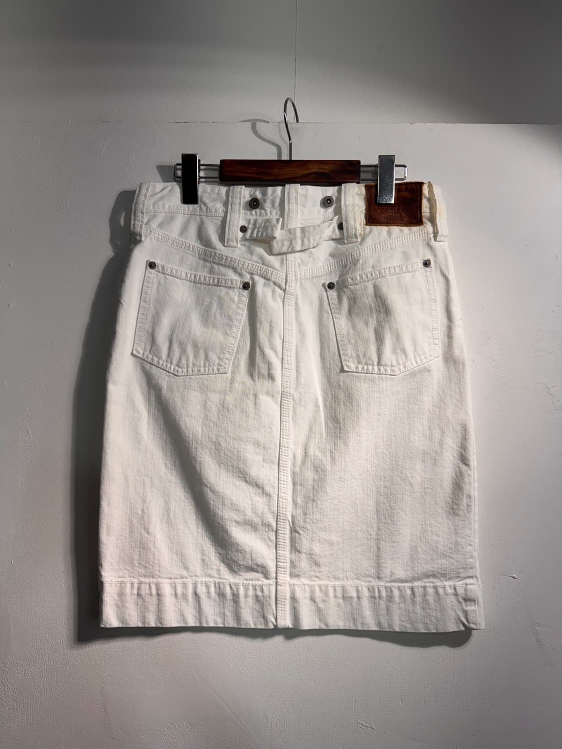 Polo Ralph Lauren 폴로 화이트 코튼 데님 스커트 상품이미지5