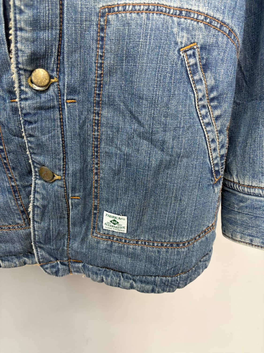 일본빈티지 포켓 버튼 데님 자켓 A2777 상품이미지4