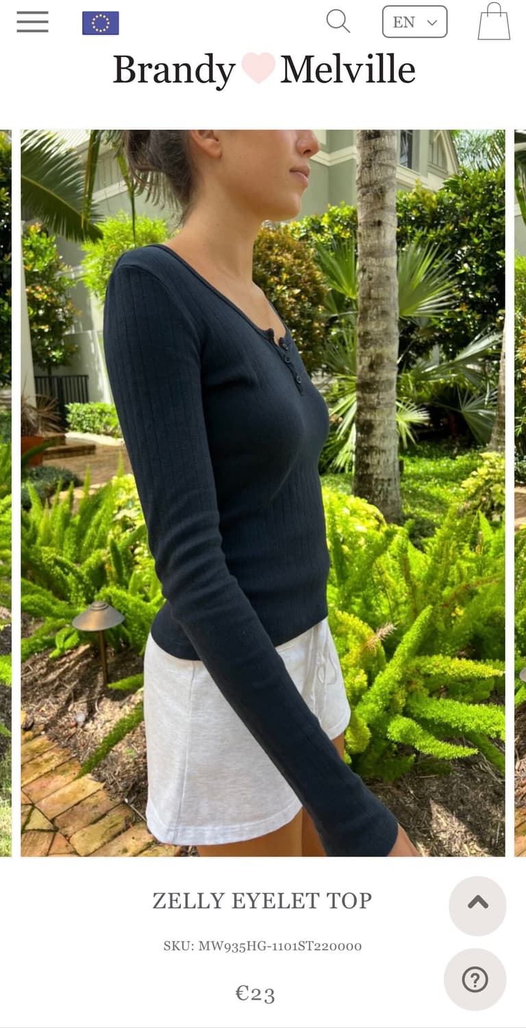 브랜디멜빌 젤리 아일렛 탑 화이트 상품이미지2