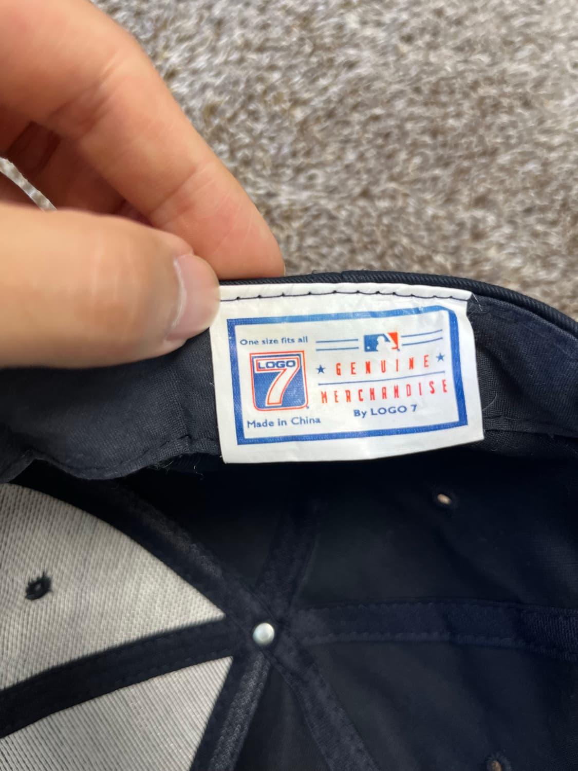 90s yankees cap 로고 7 logo7 양키즈 캡 상품이미지5