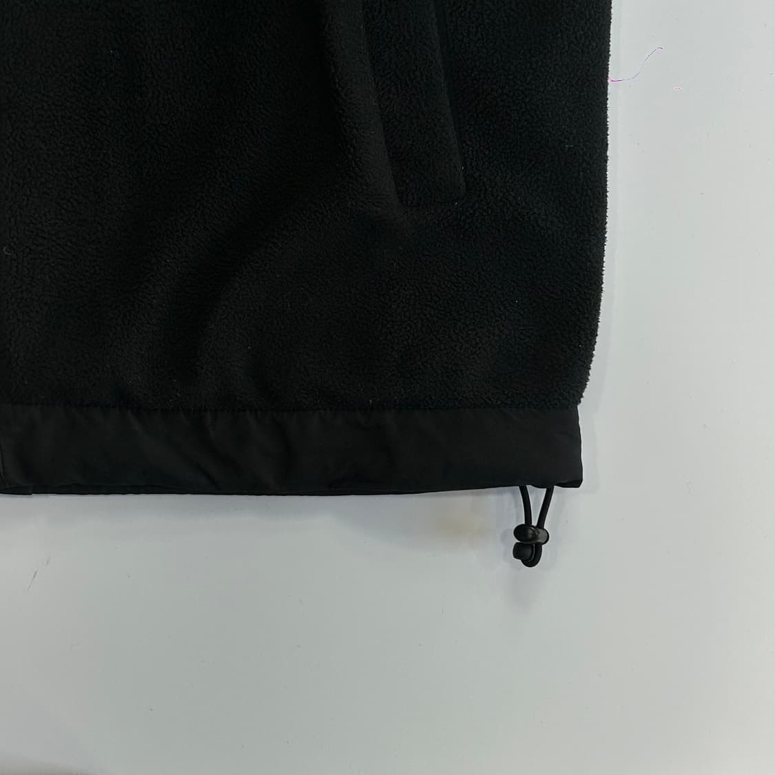 Nike 나이키 블랙 후리스 백 빅스우시 베스트 집업 상품이미지5