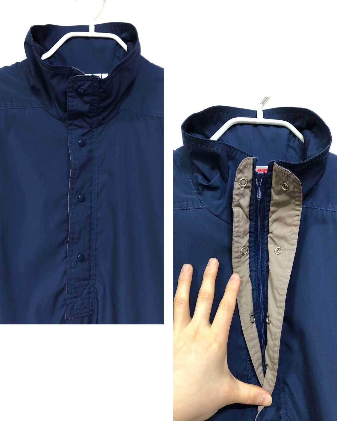 나이키 삼나스포츠 스윙 반집업 아노락 바람막이 _ 다크블루 상품이미지3