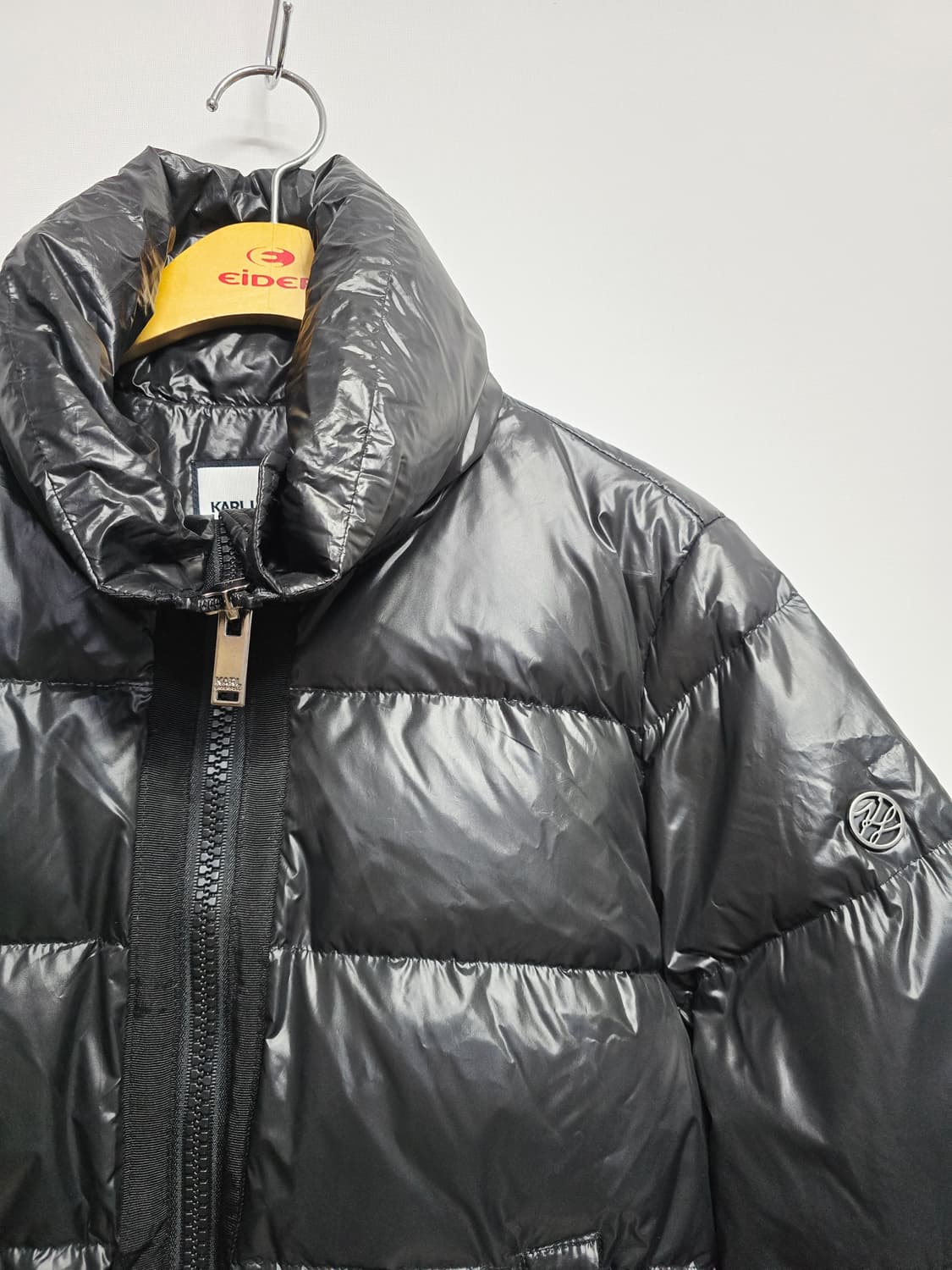 칼라거펠트 블랙 푸퍼 구스다운패딩 자켓 상품이미지2