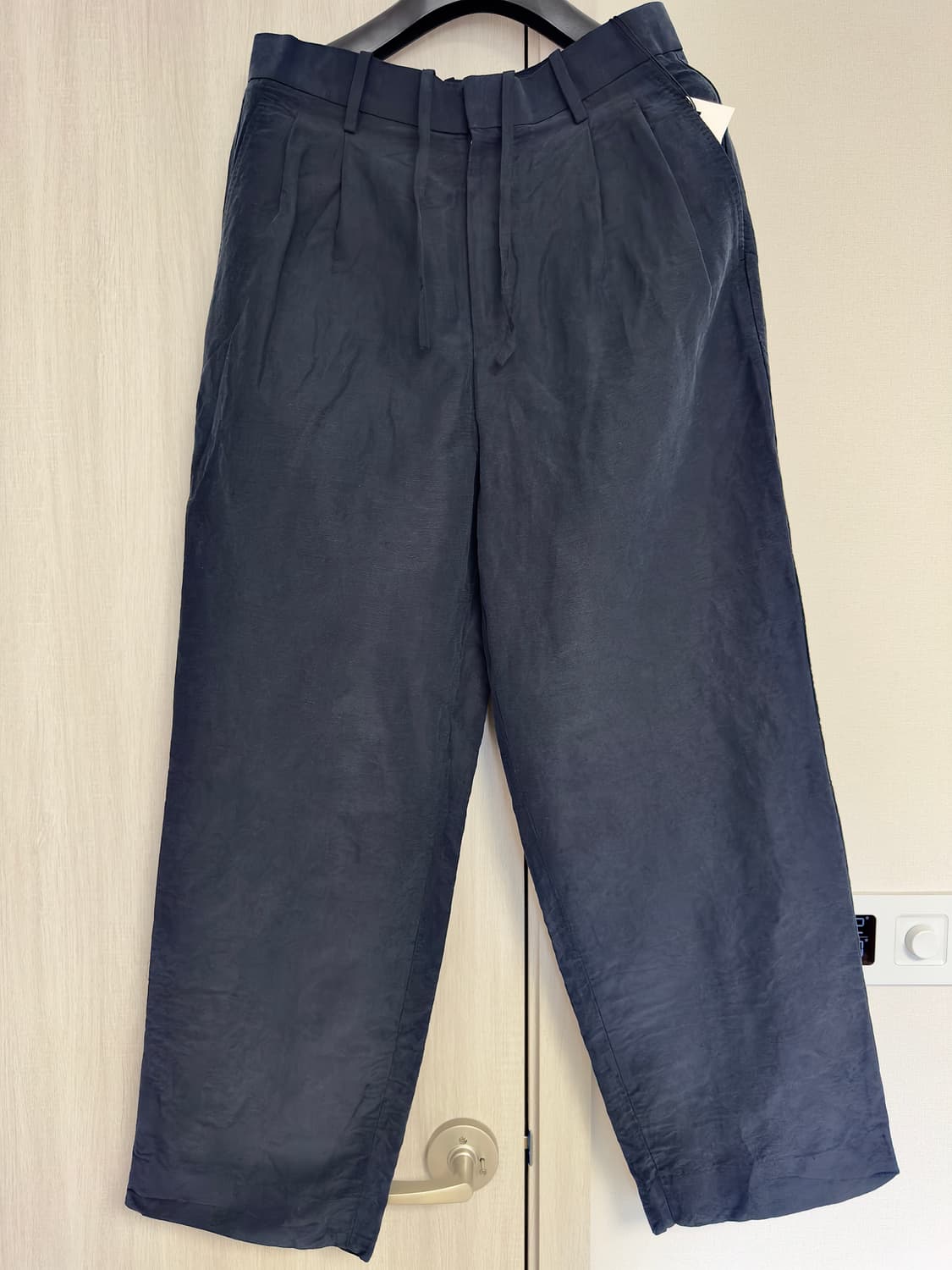 26 아프레쎄 실크 린넨 와이드 트라우져 상품이미지2