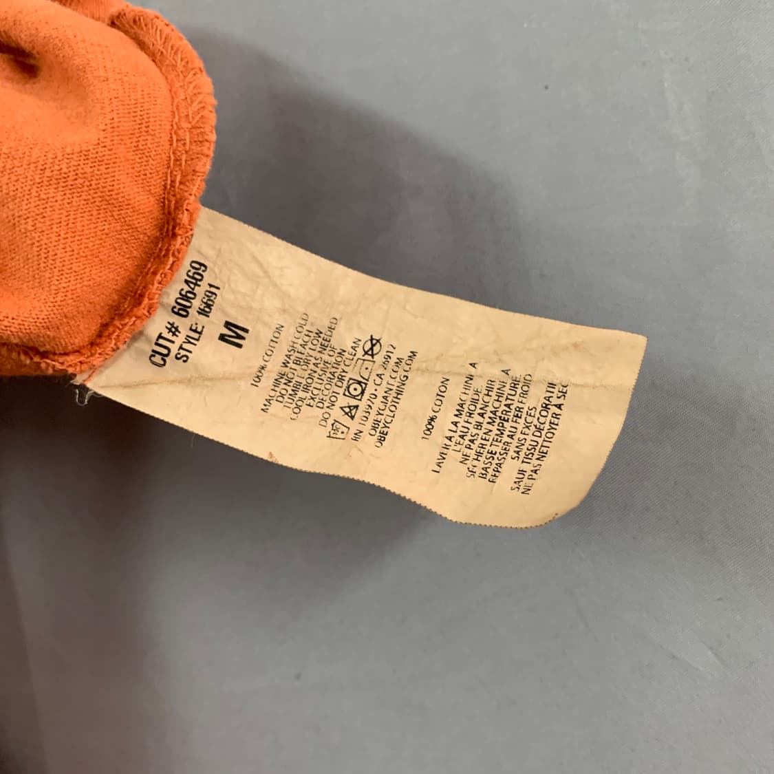 M OBEY 오베이 로고 프린팅 반팔티 상품이미지5