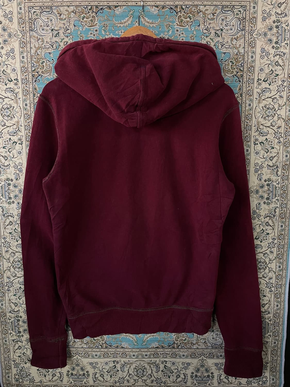 아메리칸이글 버건디 독수리 딱붙 후드집업1675 상품이미지4