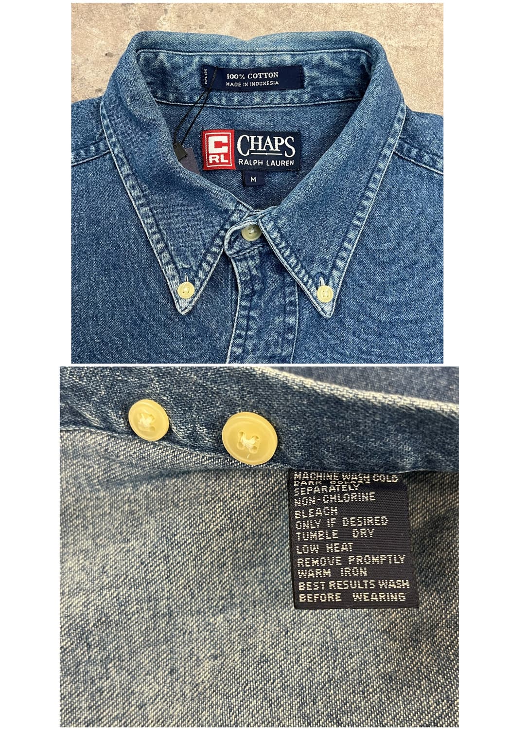 챕스 랄프로렌 데님 셔츠 M #csz3711 상품이미지3