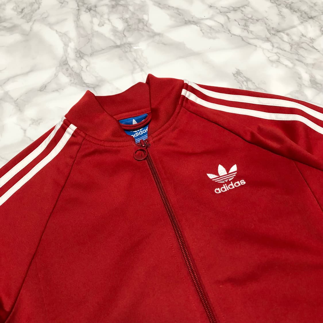 아디다스 져지 트랙탑 깔끔 레드 슈퍼스타 상품이미지2