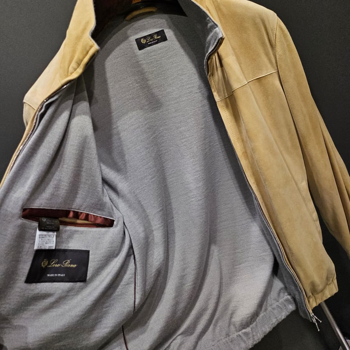 로로피아나 키드스킨 스웨이드 집업 자켓 상품이미지6