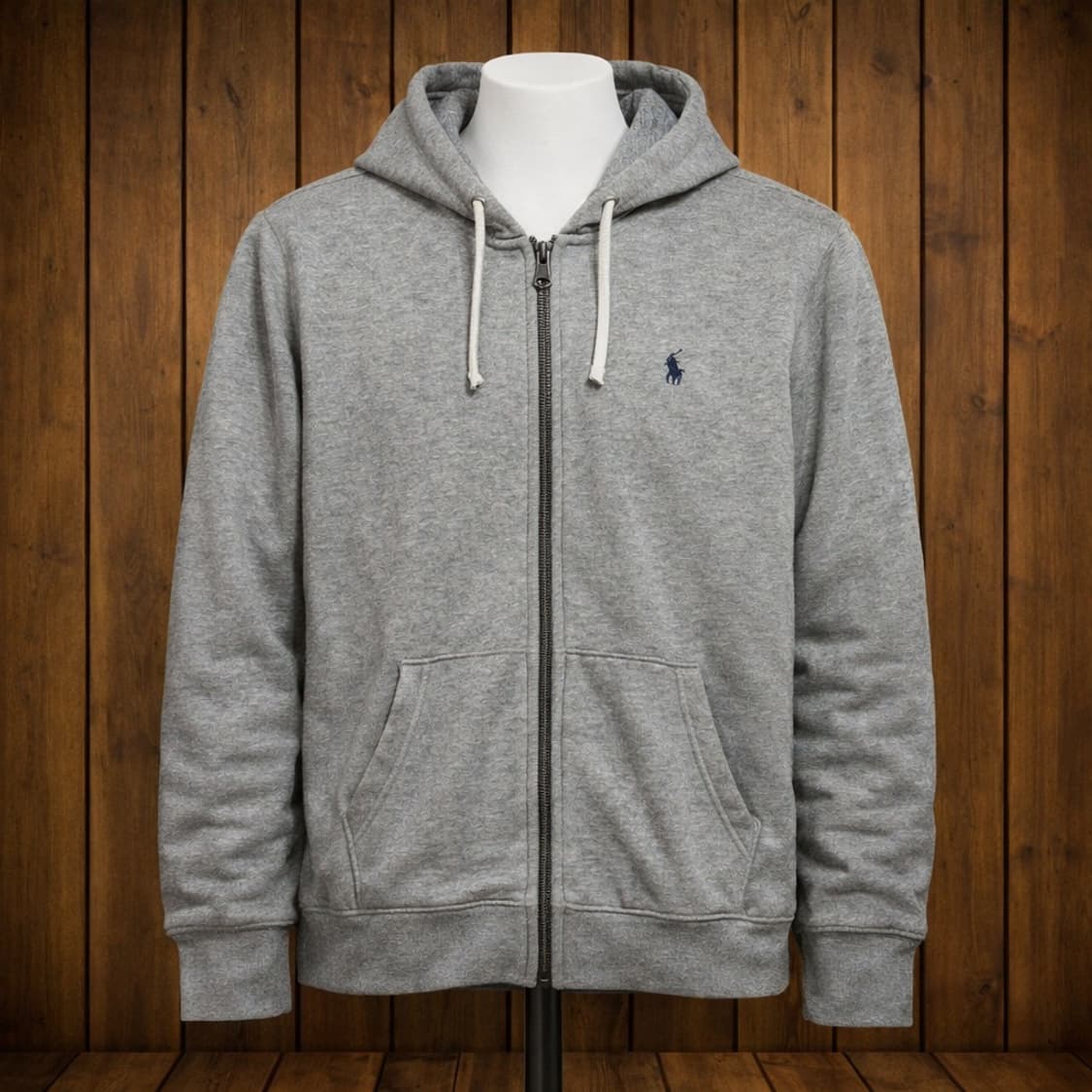 폴로 빈티지 후드집업 그레이 상품이미지1