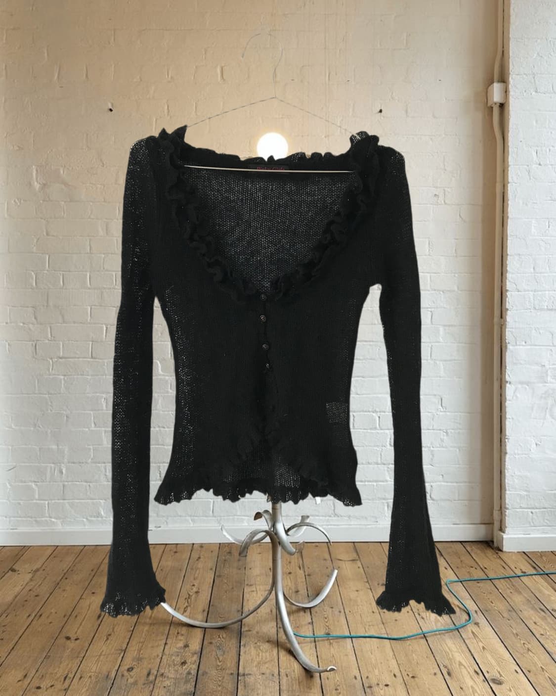 vintage black button cardigan 상품이미지6